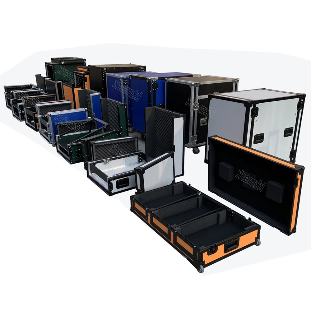 KKMark Red Orange Blue Black Green White DJ Mixer Console Rack Flight Case with laptop shelf for Pioneer DDJ SZ SZ2 Midas M32R