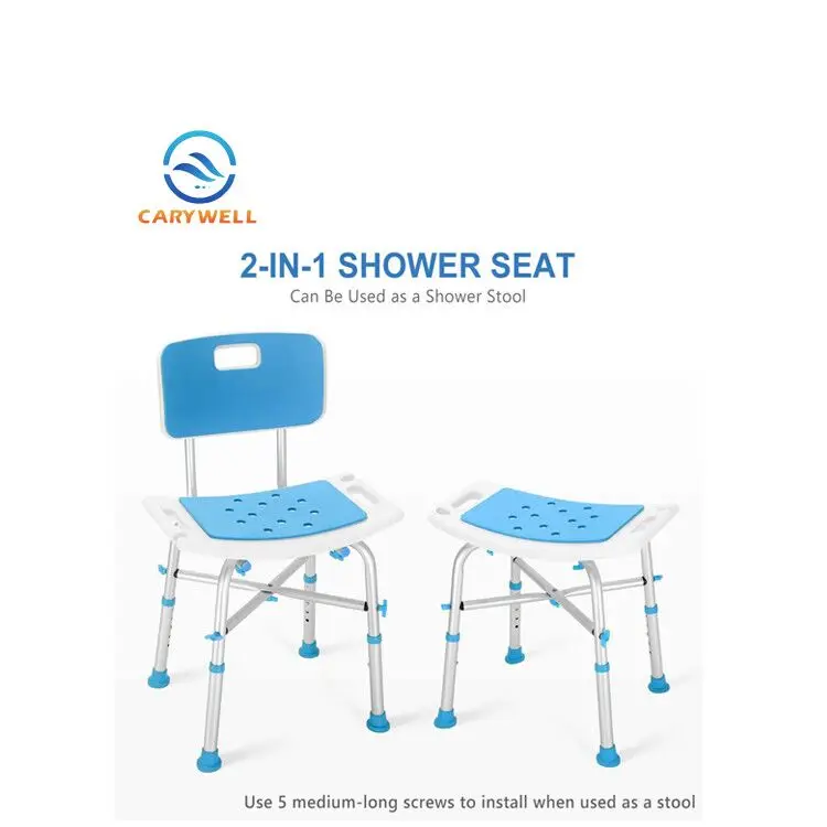 Heavy Duty Bariatric Shower Chair With Backrest