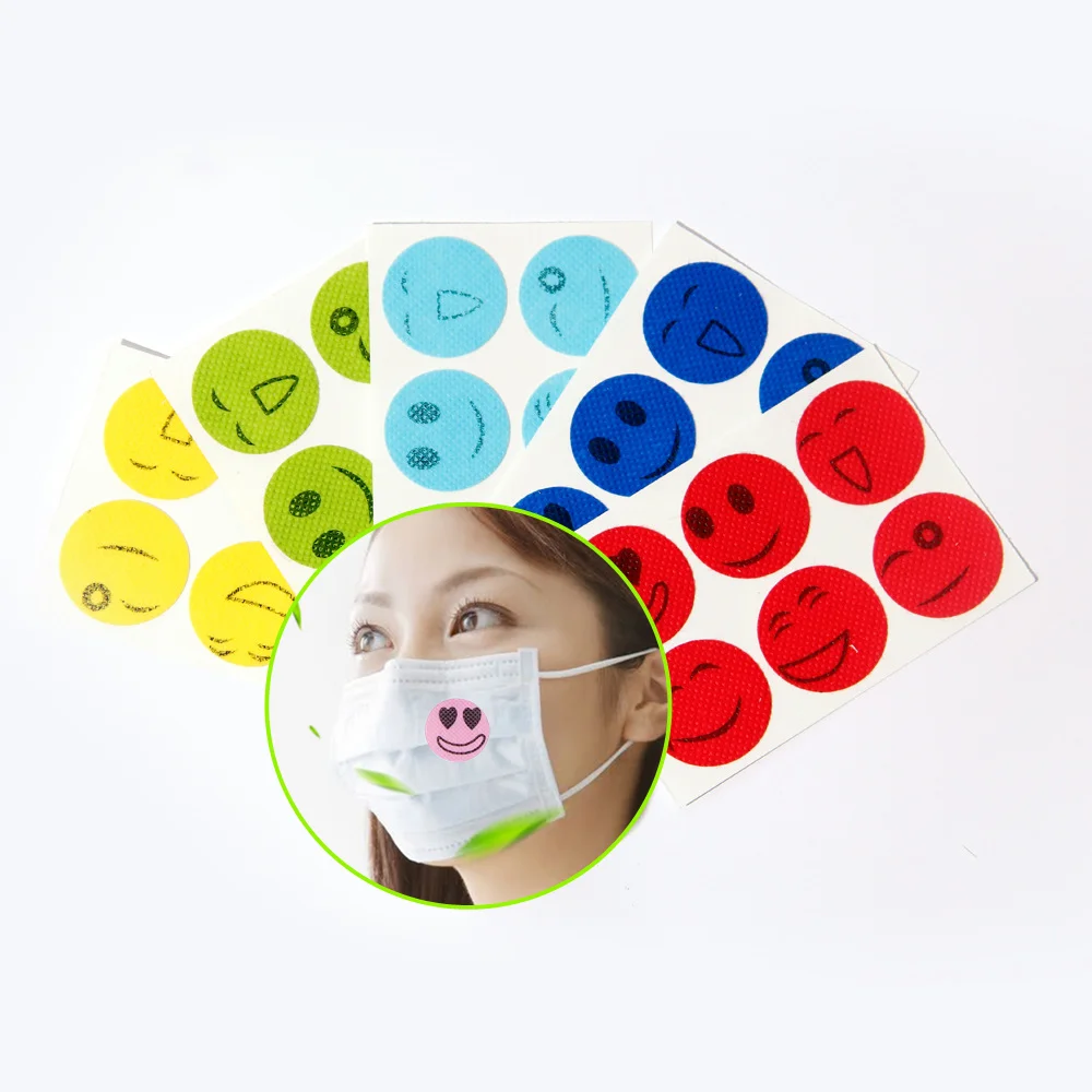 Heart Flower Circle Shape 1 Inch Individually Packed Aroma Patch Fragrance-enhancing Non-woven Fabrics Sticker