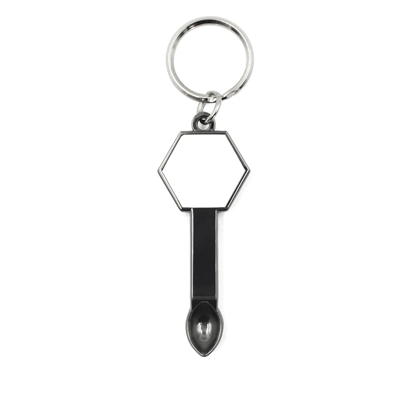 Custom Company Logo Die Cast Zinc Alloy Design Enamel Metal Key Chain Tags Keyring With Logo Mini Spoon Keychain