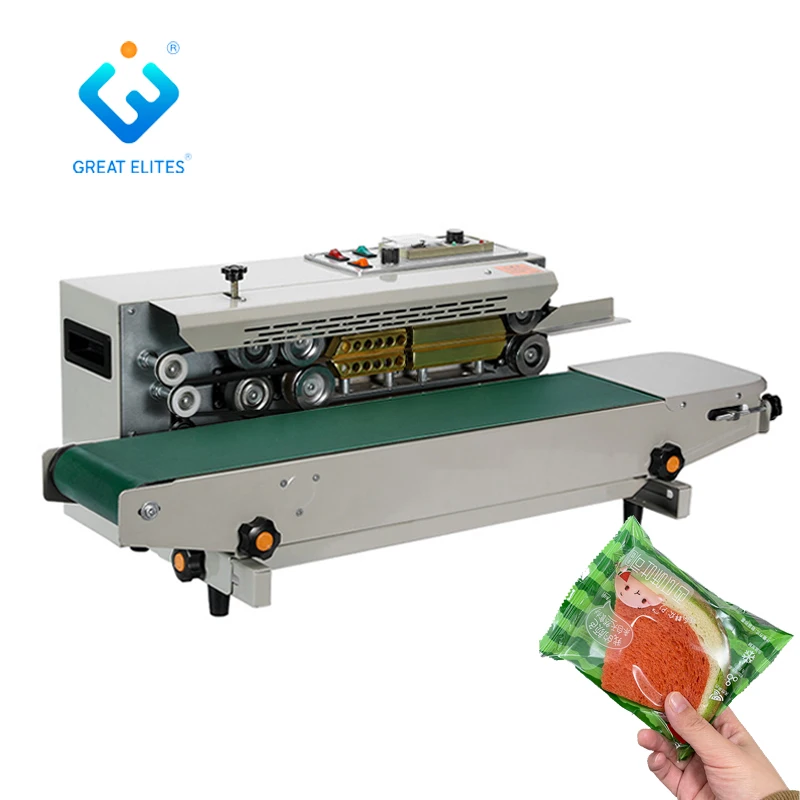 FR-900 Continuous Band Sealer Machine Portable Sealing Machine For Plastic Pp Pvc Foil Bags