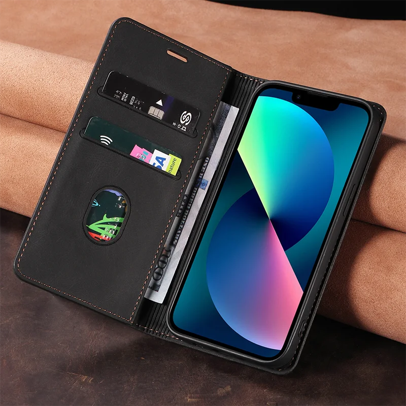 Для samsung для iphone series бизнес кожаный чехол для телефона для samsung s23 ультра pu браслет с крышкой держателя