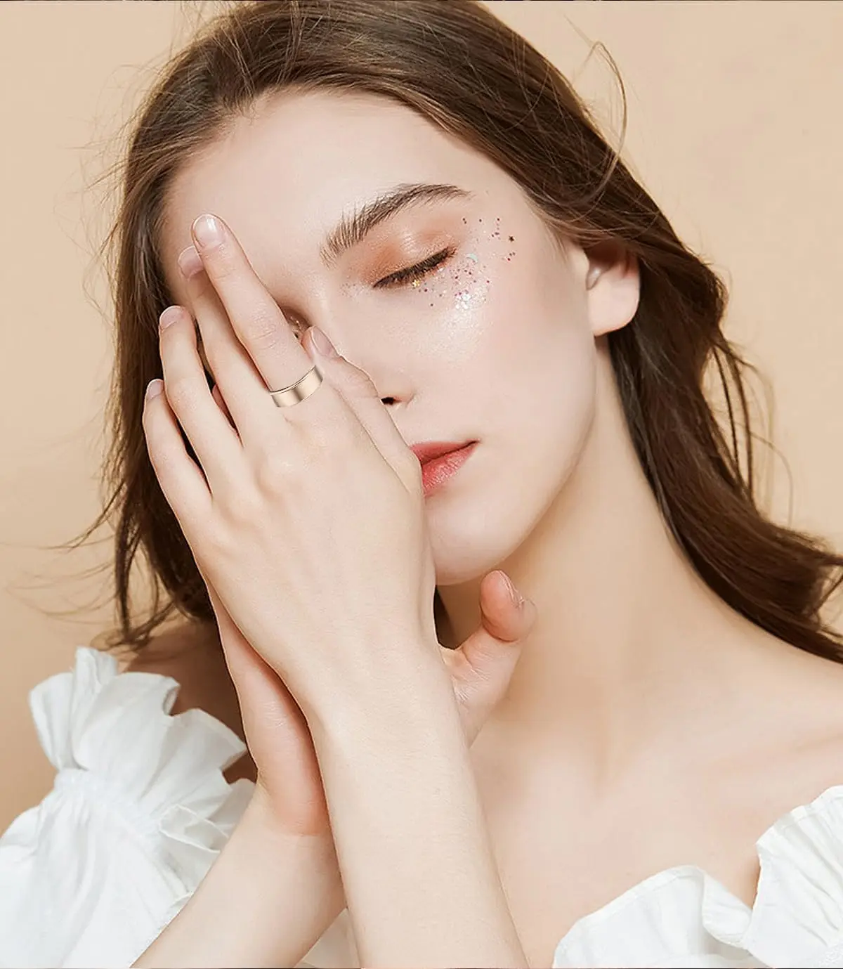 Waterproof Bluetooth Sports Fitness Health Monitoring Smart Rings For Human