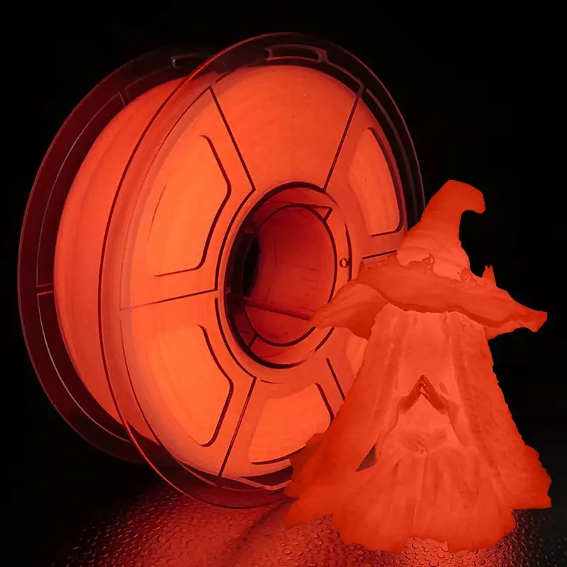 Factory Wholesale  iSANMATE pla luminous red filament 1.75mm 3d printer filament luminous red 1kg