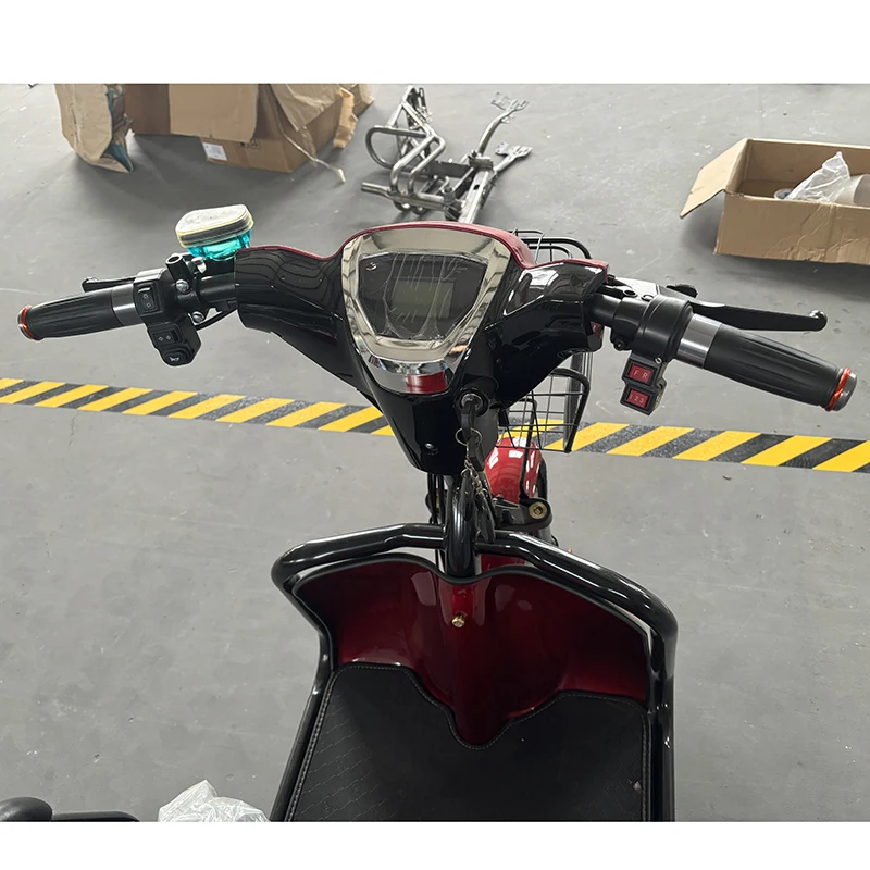 New product electric tricycle electric bike with cabin with fliping storage box for cargo passenger