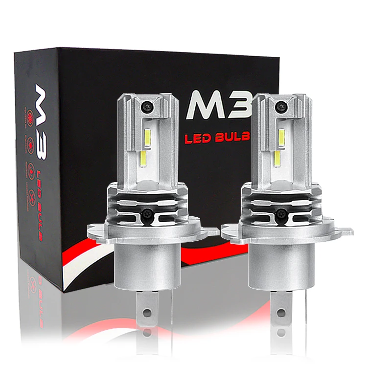 YIMEI China manufacturer M3 18000LM 100w led h4 canbus led headlights h4 fanless led headlight