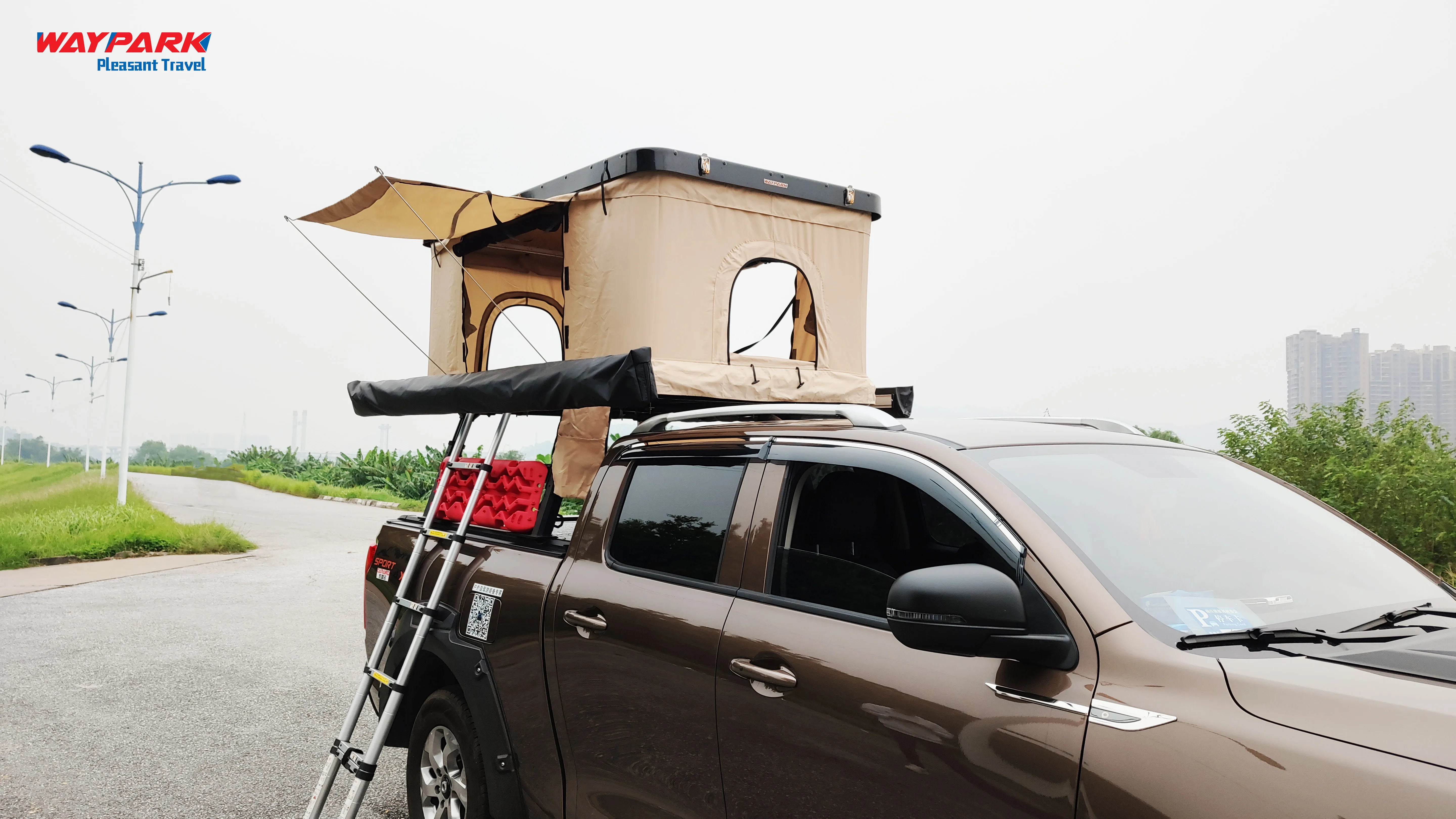 2021 weypark Universal Camping Automatic truck Roof Top Tent Hard Top Roof Tent Outdoor Vehicle roof top tents