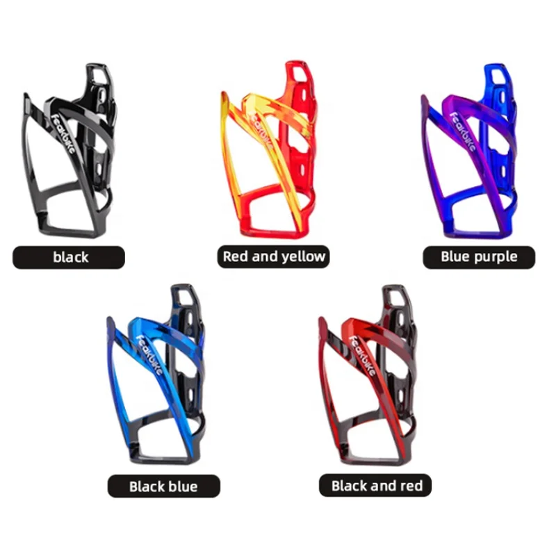 Bicycle Colorful Gradient Water Bottle Holder Bicycle Water Cup Holder Mountain Road Bike Cup Holder Outdoor Riding Equipment