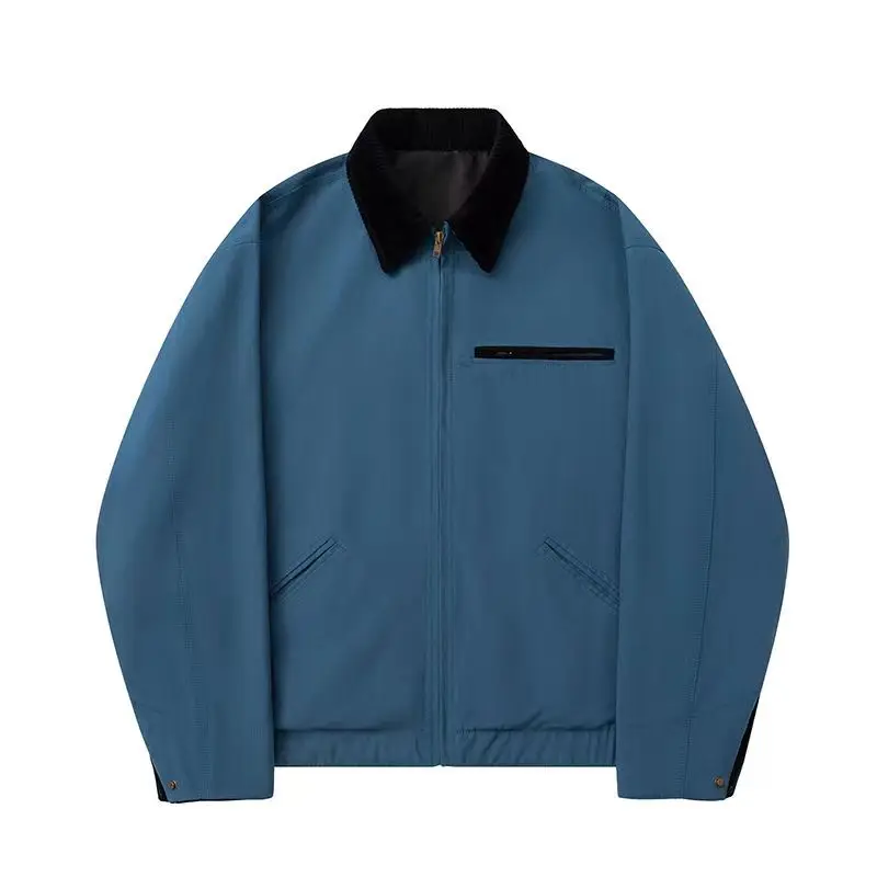 Custom high quality vintage tie dyed cotton canvas men jackets brands zipper up crop tank tops for men OEM service