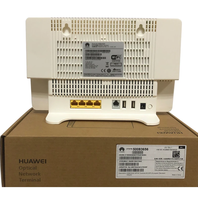 Фабричная розетка Huawei Onu Hg8245q2 xpon/Gpon /epon оптоволоконное оборудование двухдиапазонное Wifi
