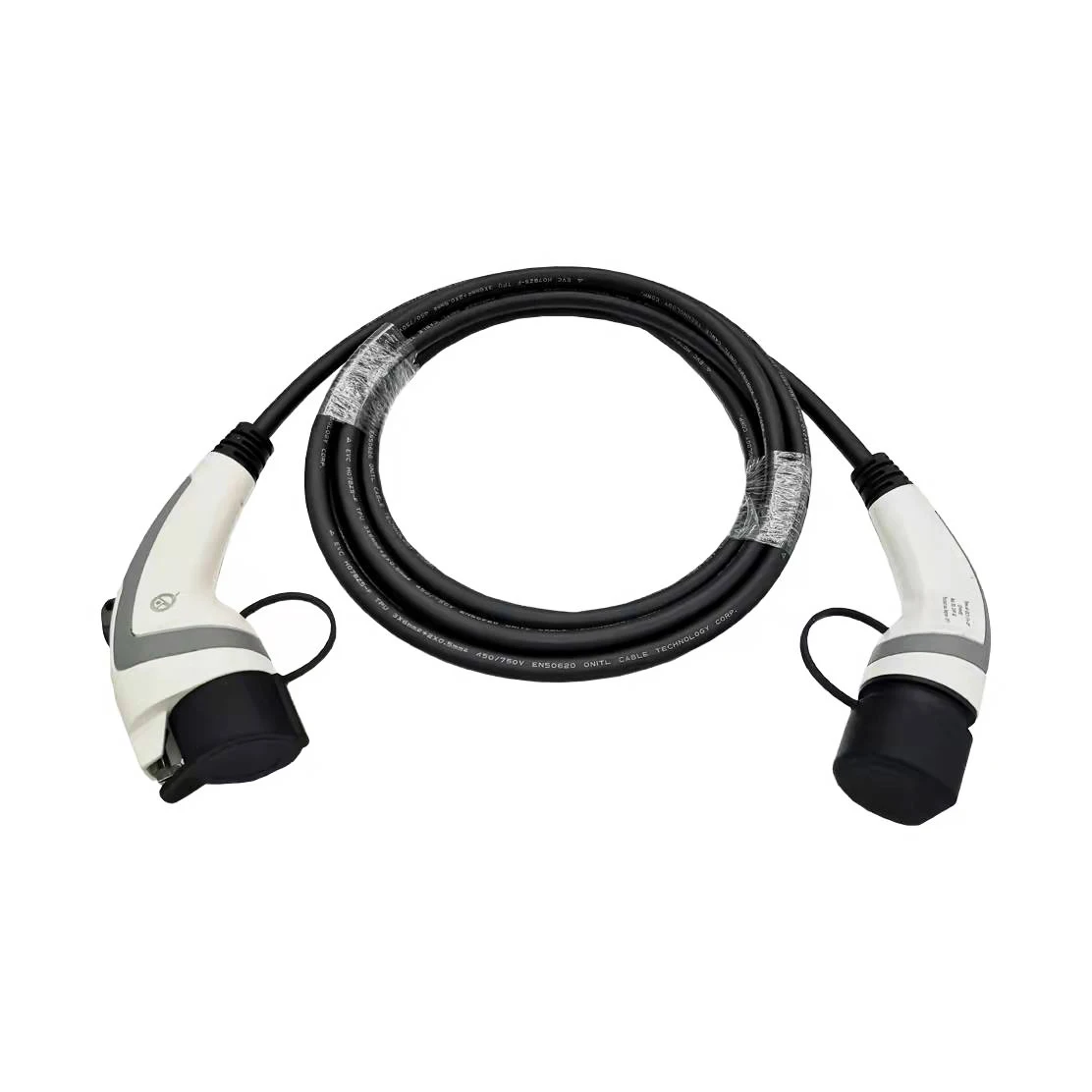 Dual Cable Retractor EV Charging Cable Type 1 To Type 2 Electric Vehicle Charger EV Car Home