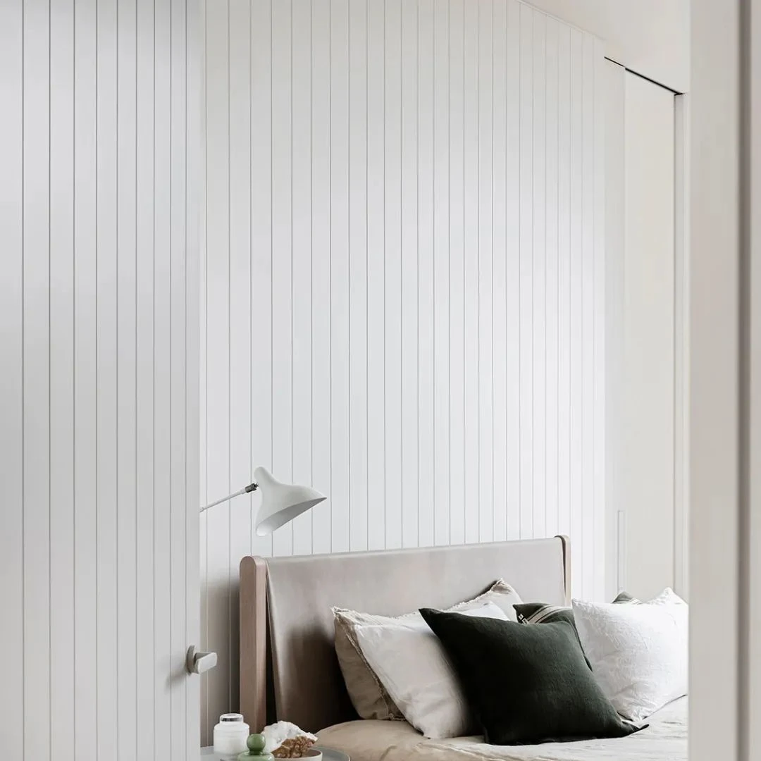 PVC Coated Bamboo Wood Fiber Slat Plate Wooden Grain WPC Wall Ceiling Boards Interior Fluted Panel for Indoor Decoration