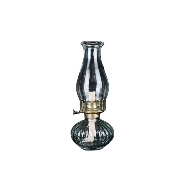 Outdoor Camping Emergency Light Classical Pumpkin Glass Oil Lamp Decorative Glass Oil Lamp Bottle