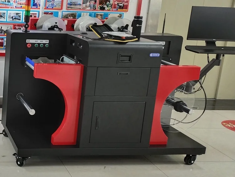 Automatic Roll To Roll CMYK Digital Label Printing Machine Paper Self Adhesive Sticker Printers Paper Label Printing Machine