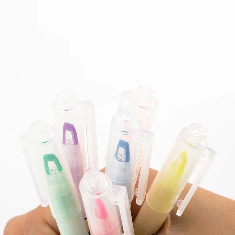 Новый дизайн, маркер круглой формы, горячая Распродажа, двойной наконечник, набор цветных маркеров для студентов