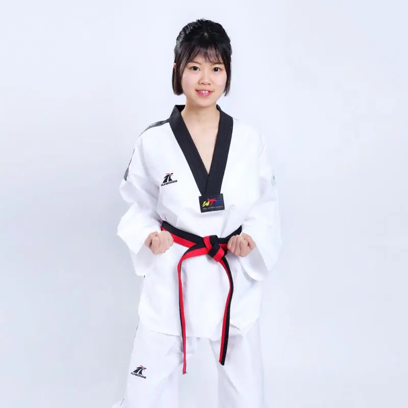 Cheap White Color 100% Polyester Fighter Taekwondo Dobok