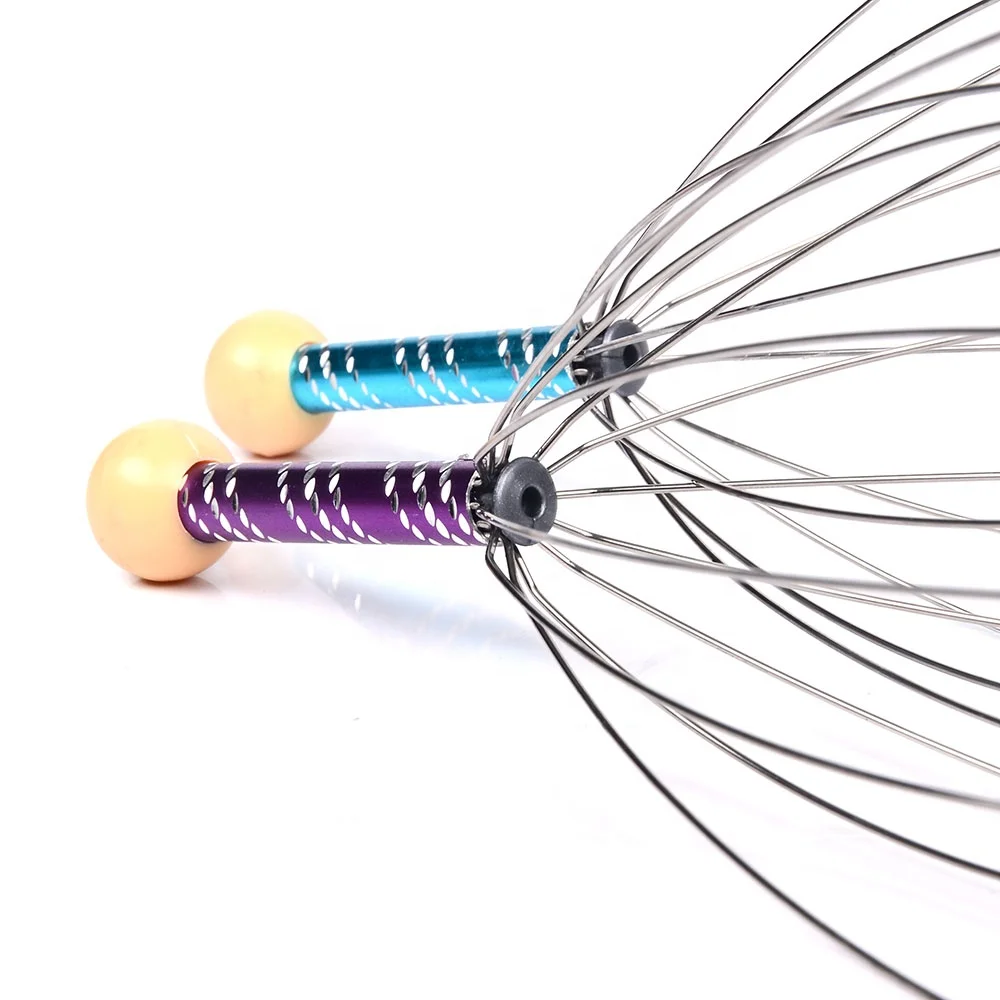 Zhedage Hair Stimulation Body Relaxing handheld scalp octopus Head Scratcher Head Massager For Stress Relief