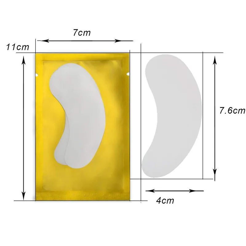 Low MOQ Biogel Curved Eyelash Pads Undereye Silicone Lash Lift Gel Pads Thin Lash Eye Pads