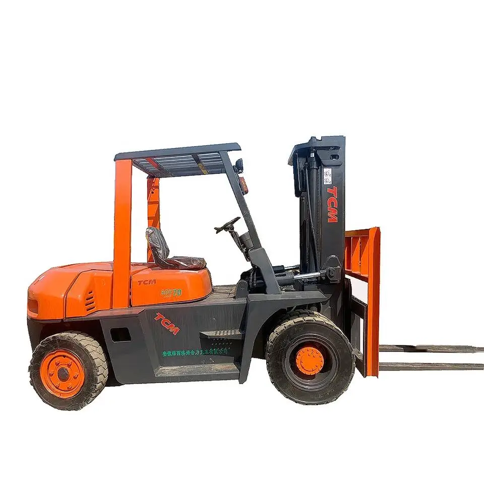Used Forklift TCM7 ton,japan tcm fd30 diesel forklift with good working efficiency hot sale in shanghai