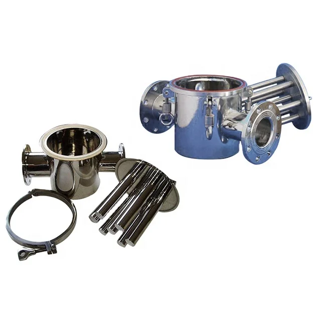 DN32-150 Stainless Steel Pipeline slurry iron remover permanent magnetic slurry iron remover