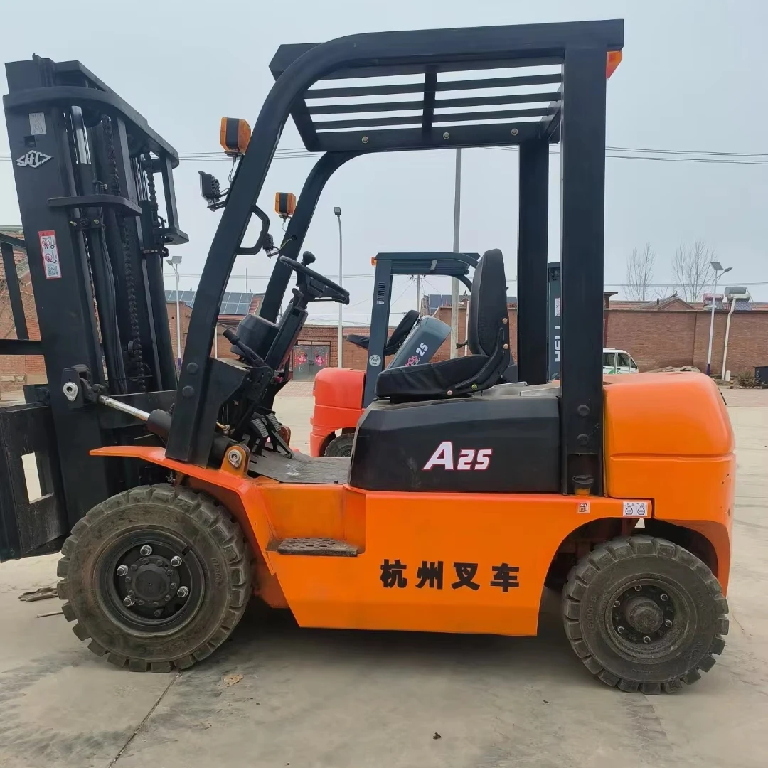 Original Used China Famous Brand Hangcha A25 Diesel Forklift 2.5 Ton  Forklift Handling Machine