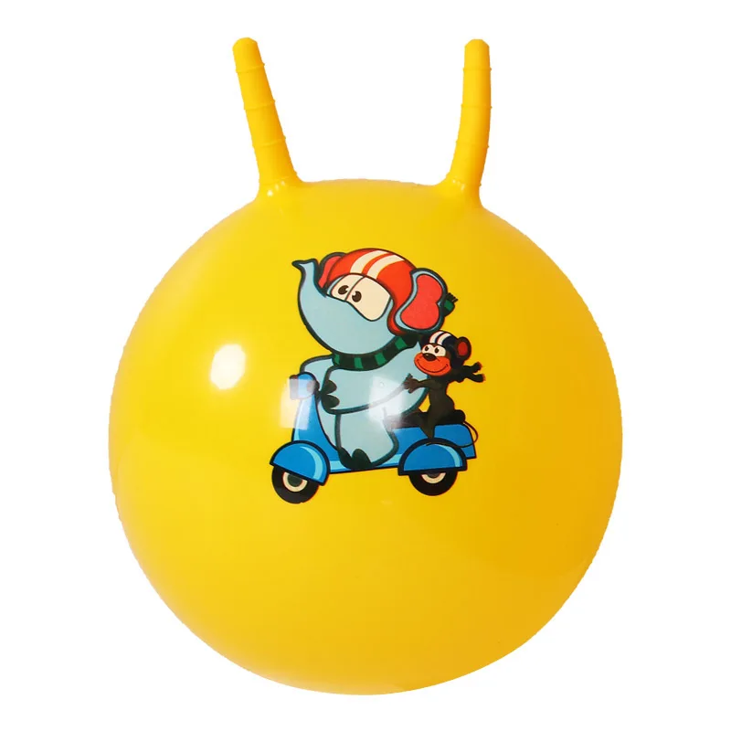 Hot sales Fitness Home Use Anti burst Pvc Printed Carton Jumping Ball Toys for Children