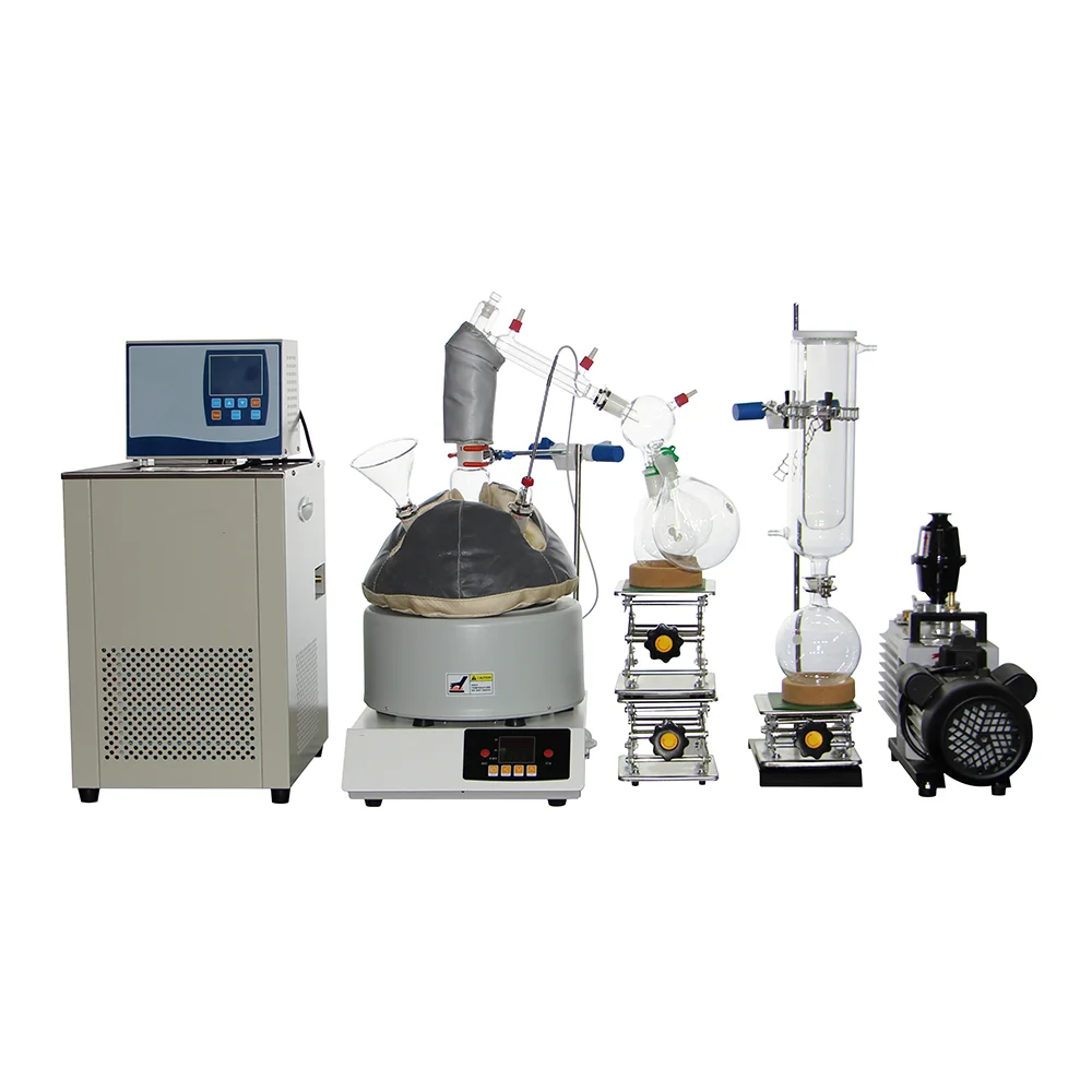 2L laboratory  turnkey short path distillation kit for plants oil distillation