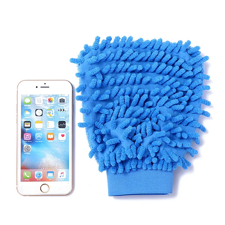 Waterproof Auto Microfiber Chenille Cleaning Car Wash Mitt Microfiber Car Care Mitt Chenille Clean Gloves For Car
