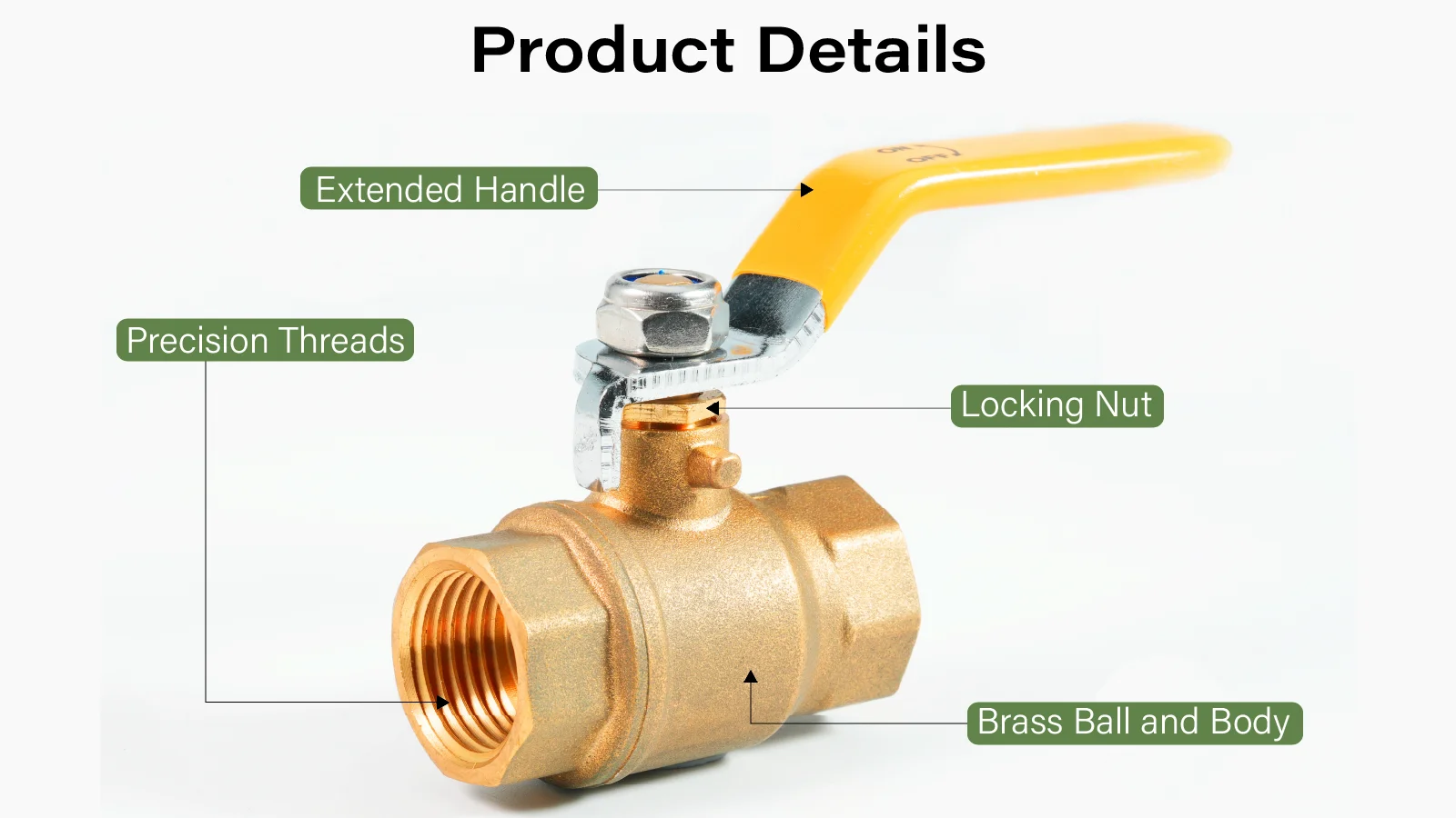 Bornic Free Sample High Pressure 1/4' 2 Inch 3 Way Water Ball Valves Union Lockable Forged Brass Ball Valve