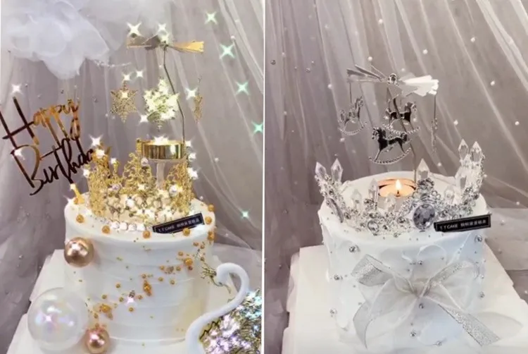 Wholesale Hot Selling Creative Metal Gold Tealight Rotary Fancy Carousel Candle Holder Cups For Christmas Home Decor Art Gifts