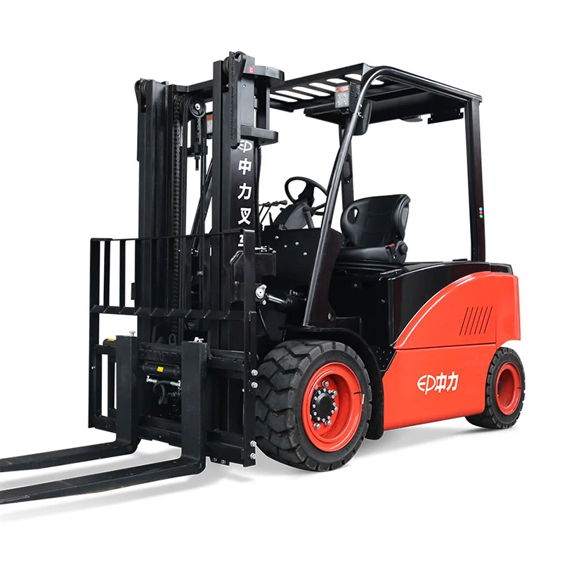 EP 4.5 ton 5 ton CE certificate smart counterbalance electric forklift with 3 stage mast