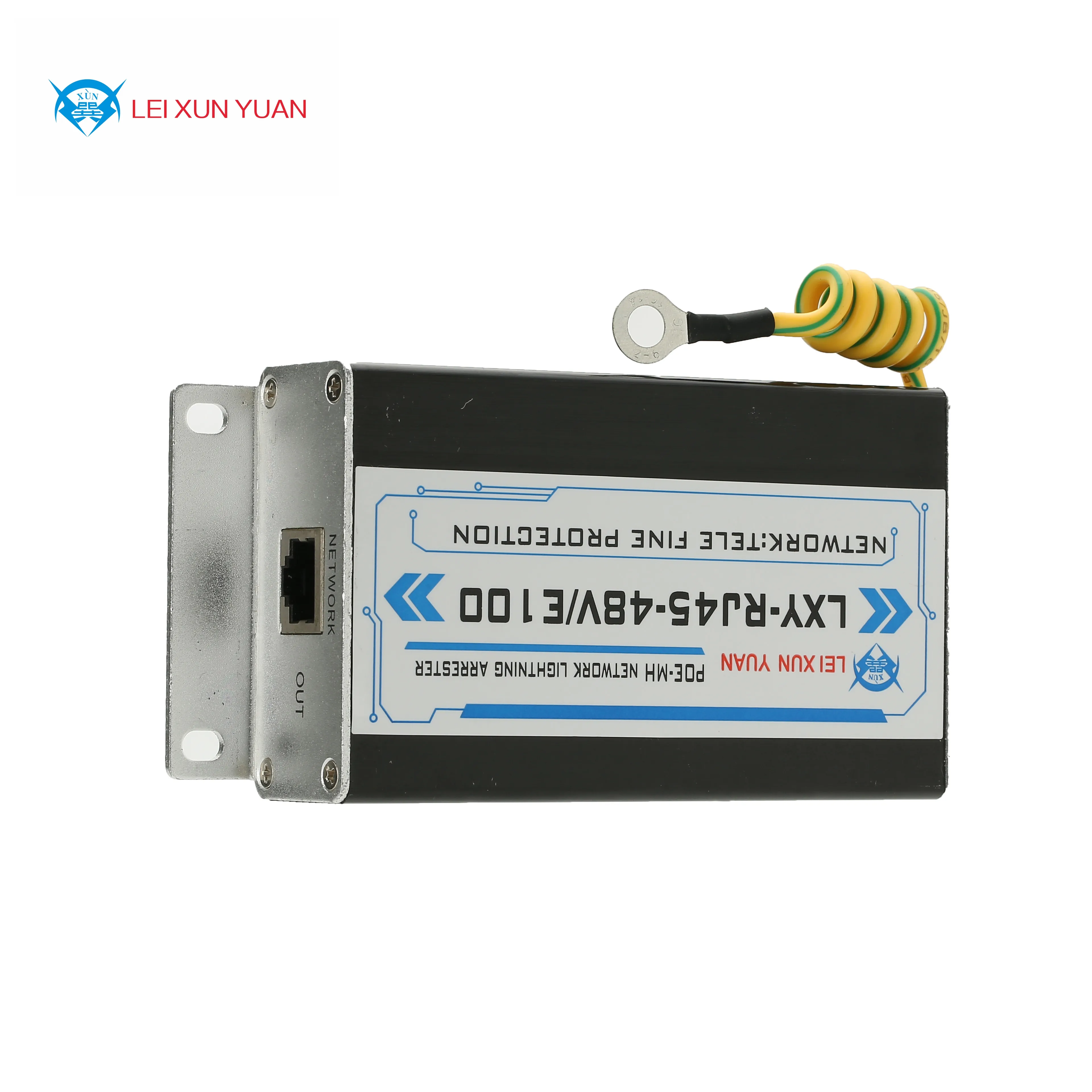 Leixunyuan 48v Ip Camera Network Poe Switch Protector Rj45 Poe Surge Arrester Lightning For 1000mbps Ethernet Network