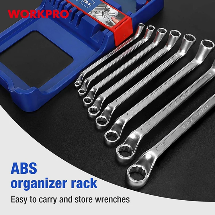 WORKPRO 8PC DOUBLE RING END WRENCH SET Spanner Set