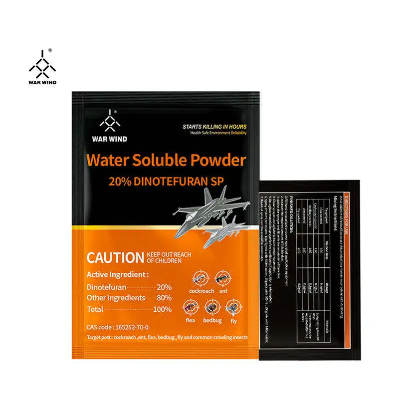 War Wind High Quality Fly Bedbug Flea Roach Ant Insect Killer Water Soluble Powder Pest Control 20% Dinotefuran Pesticide