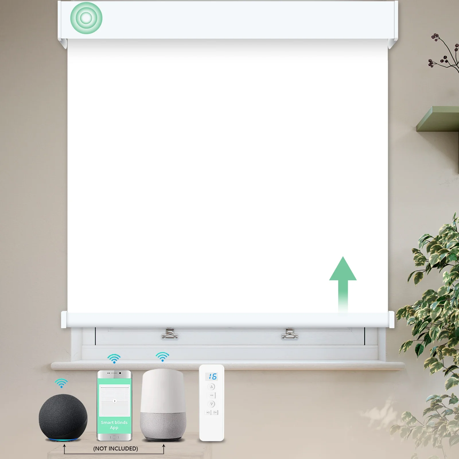 Smart Electric Automatic Day And Night Light Blocking Waterproof Wireless Motorized Roller Blinds Made in China