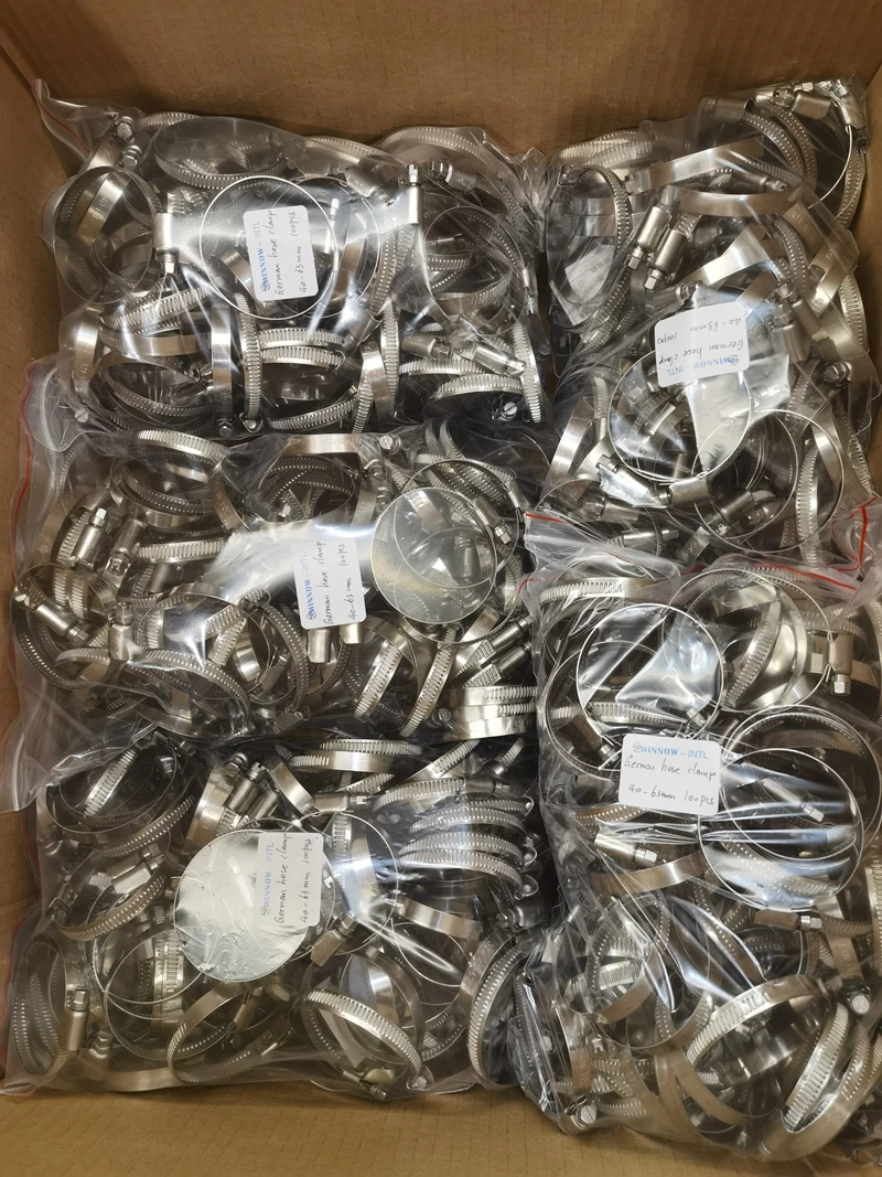 Iron Metal Zinc Plated Worm Gear Car/truck Automotiveused Worm Drive German Type Hose Clamp