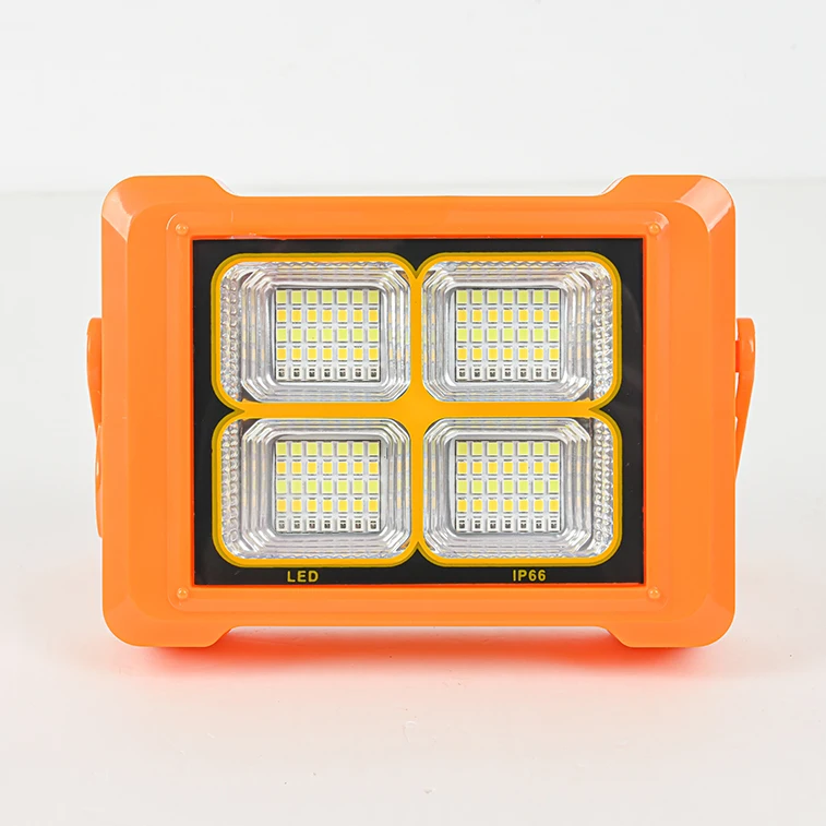 Portable Solar Rechargeable Camping Light remote control light control waterproof IP66 30W solar led flood light
