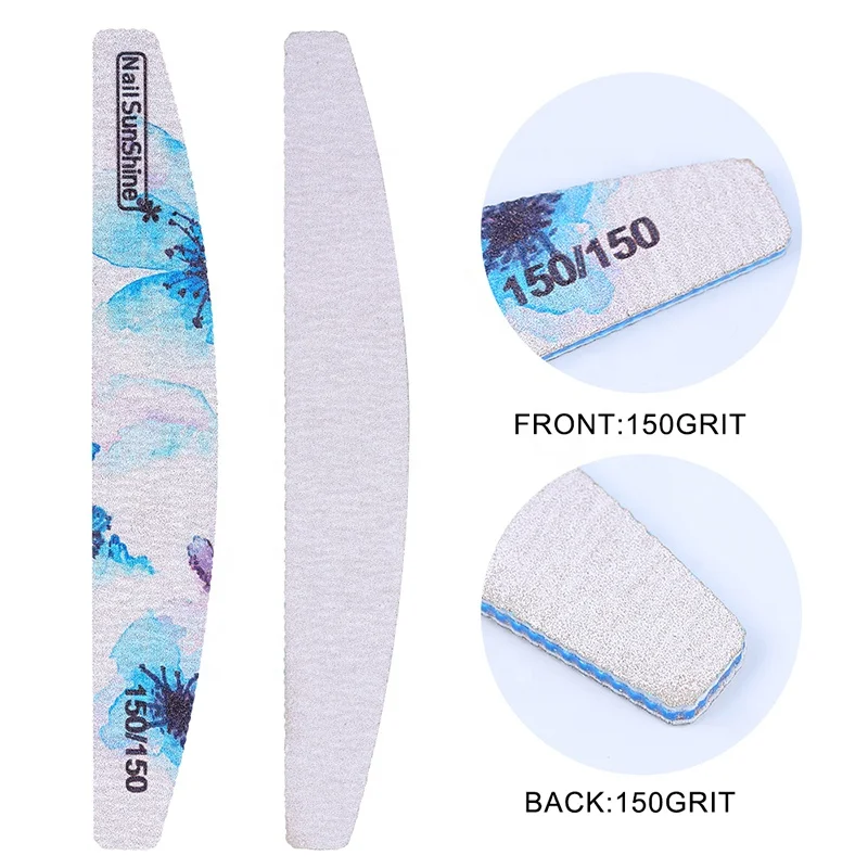 6pcs/set Flower Design Nail File Sanding Buffer Block DIY Nail Tips Polishing Remover Kits Manicure Pedicure Shaping Tools