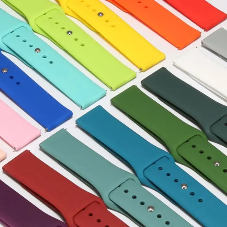 SKYLET New Design Silicone Band Watch  Band For Samsung Galaxy Watch Silicon Strap 21mm 20mm