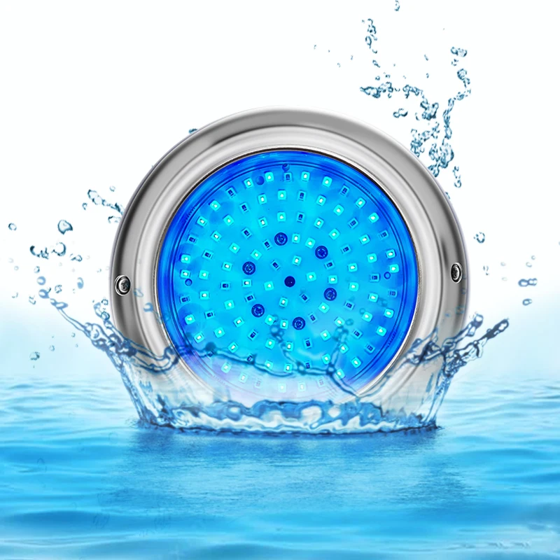 Refined New 316L stainless Steel 150mm Ip68 Waterproof Warm White Rgb Switch Control Led Swimming Pool Light
