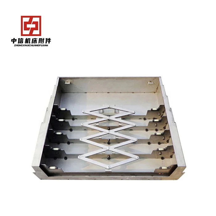 China Factory Manufacturing Steel Plate Cover Telescopic Bellow Cover For Protect Guide Way