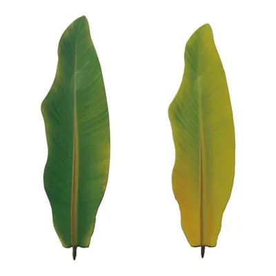 Wholesale Advertising Creative Simulated banana Leaf Pen Paper Pen Promotional Gift