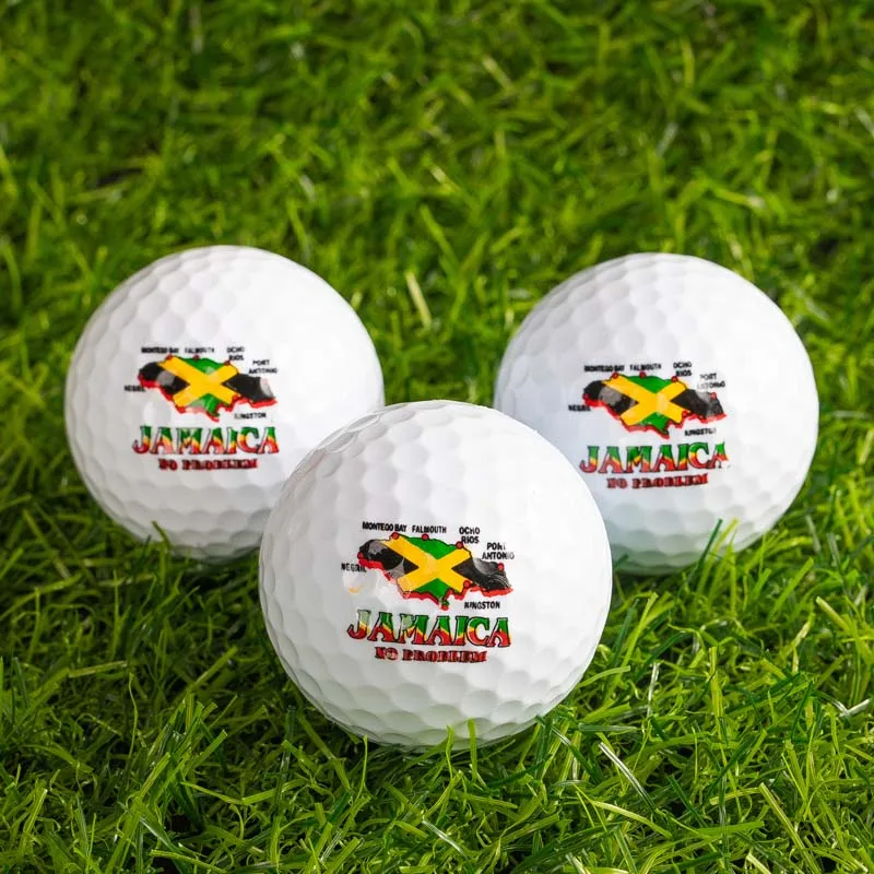 High Quality Custom Logo 3 Layer Golf Ball Professional custom surlyn colorful All around printing