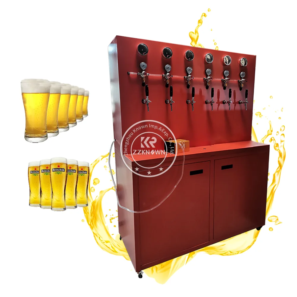 2024 Cold Drink Dispenser Stainless Steel Beer Tower Beverage Dispenser Machine With Stand And Spigot For Party