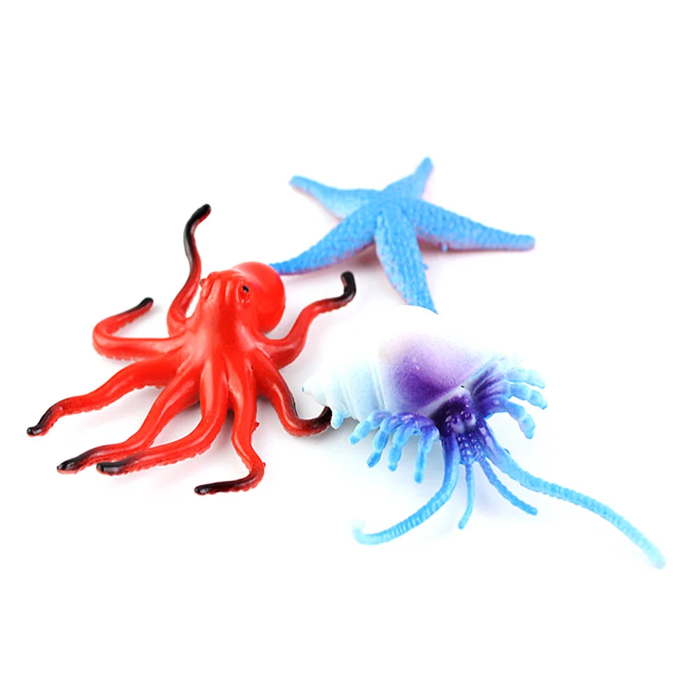 LZY725 морские океанские животные оптом пластиковые игрушки для животных набор из 24 реалистичных морских купания