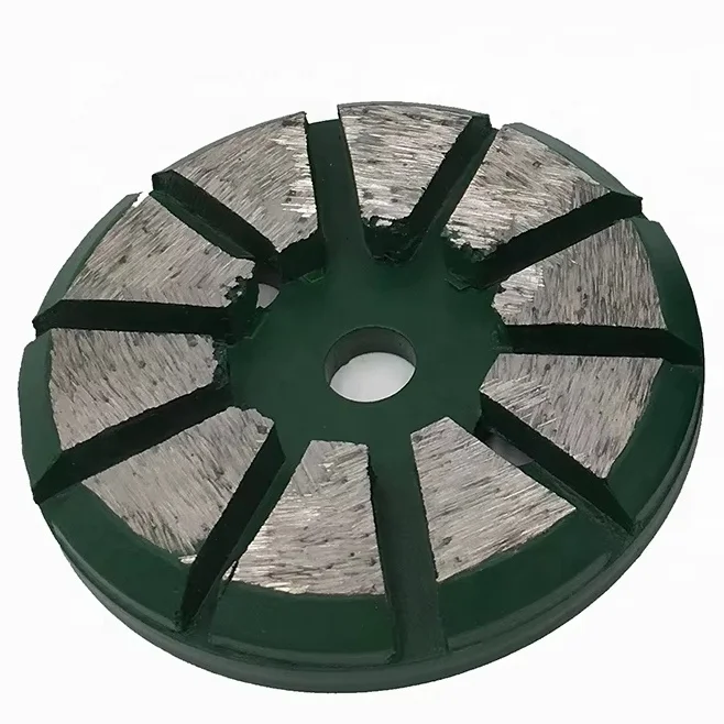 3-inch 80mm high-quality ten segment trapezoidal diamond tool for grinding concrete terrazzo epoxy resin