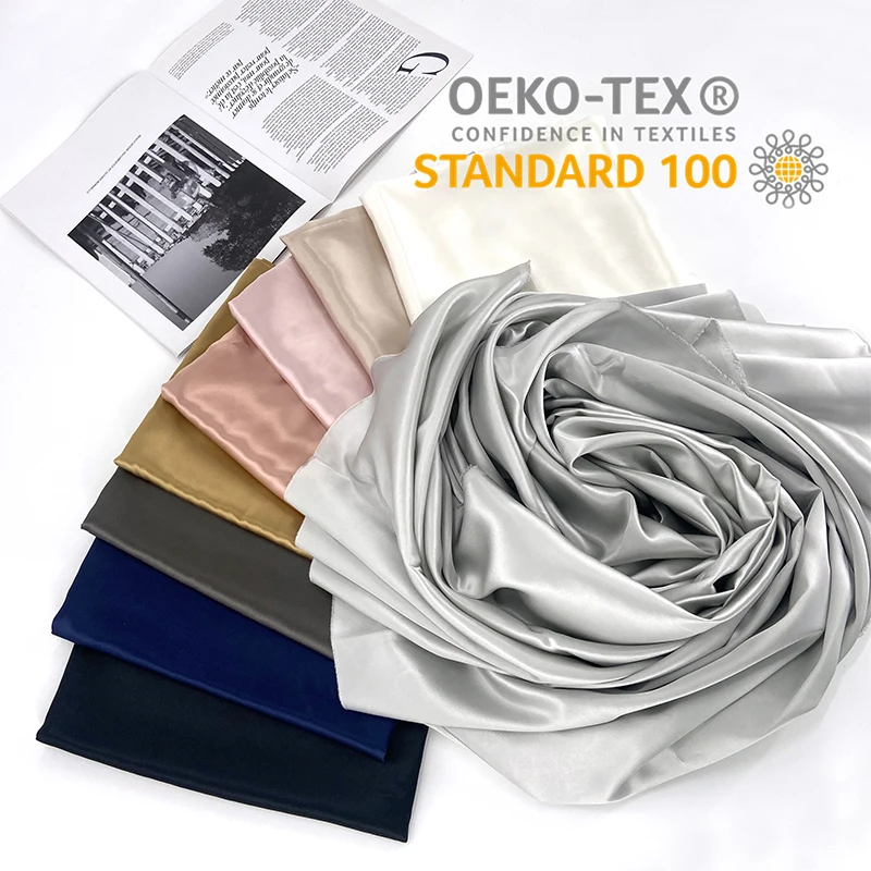 Factory Direct Sale 100% Mulberry Silk Fabric Plain Dyed Silk Jersey Knit Fabric