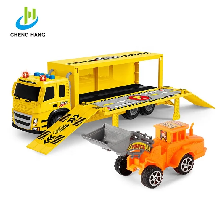 
kids construction truck toy transport car carrier mini bulldozer toys 