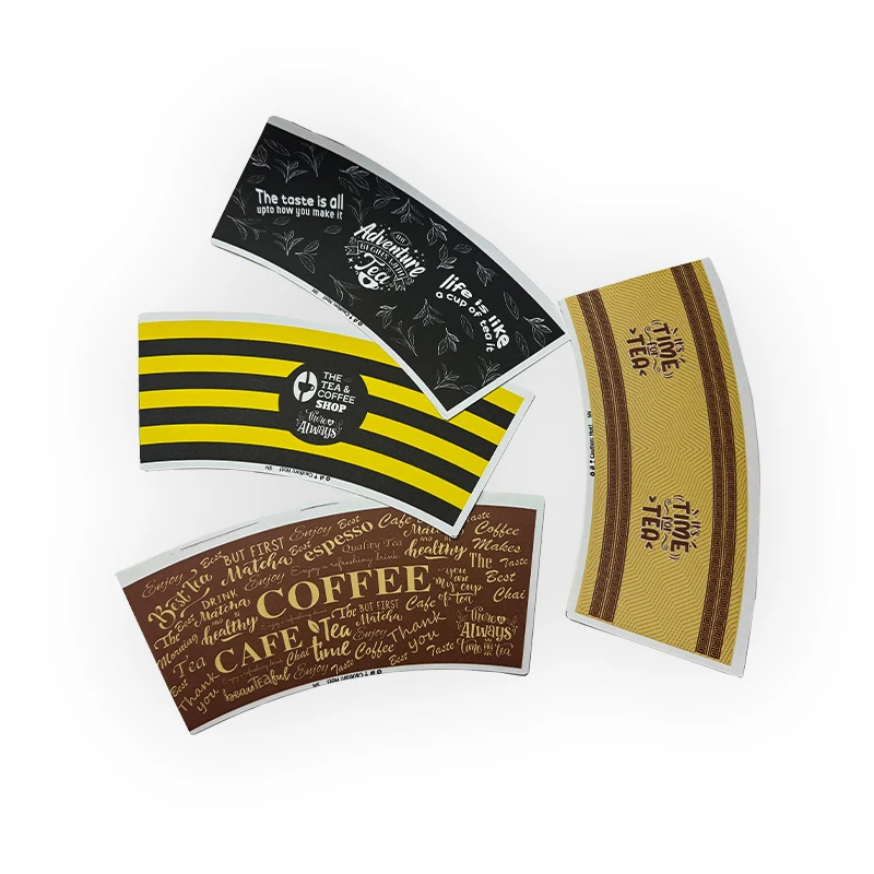 Бумажный стаканчик веер сырье Китай высокое качество печатные и персонализированные одноразовые бумажные чайные чашки блюдца