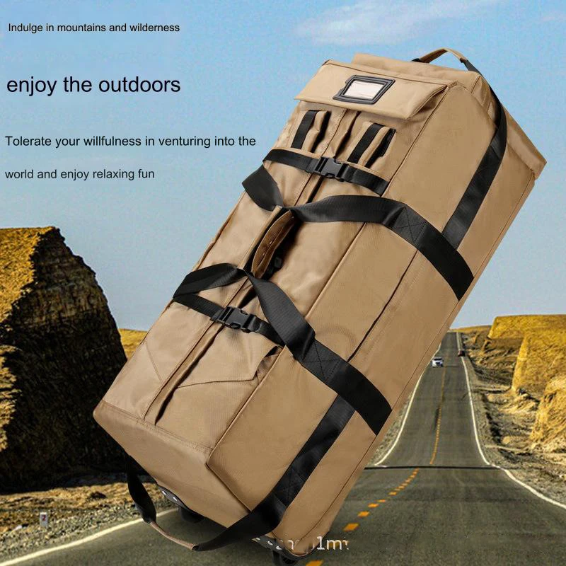 Custom Large Capacity Waterproof Oxford Unisex Combat Tactical Backpack Luggage Foldable Travel Bags Travelling Bag For Men